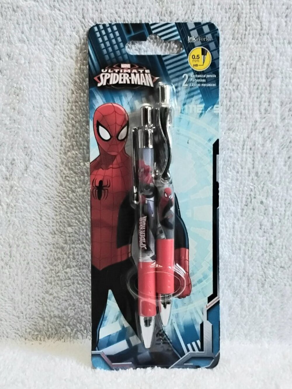 3/$30 Sealed Pair of Ultimate Spider-Man 0.5 Mechanical Pencils by Ink Works!!